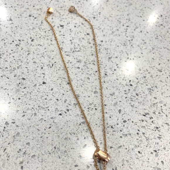 Kendra Scott custom necklace rose gold color, adjustable length. Great condition - Picture 4 of 4
